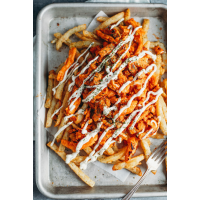 Bacon Cheddar Fries 330 g FRIES UP! LOADED FRIES (PRODUSE NOI) la REXO IMPORT din Târgu Mureş